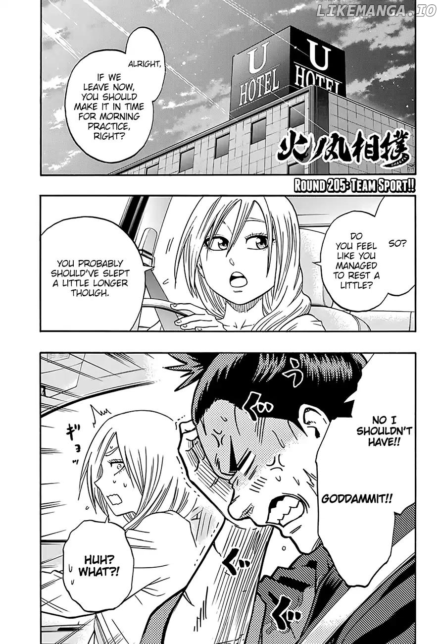 Hinomaru Zumou chapter 205 - page 2