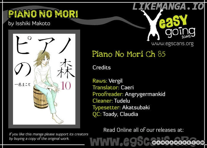 Piano no Mori Chapter 85 - page 1