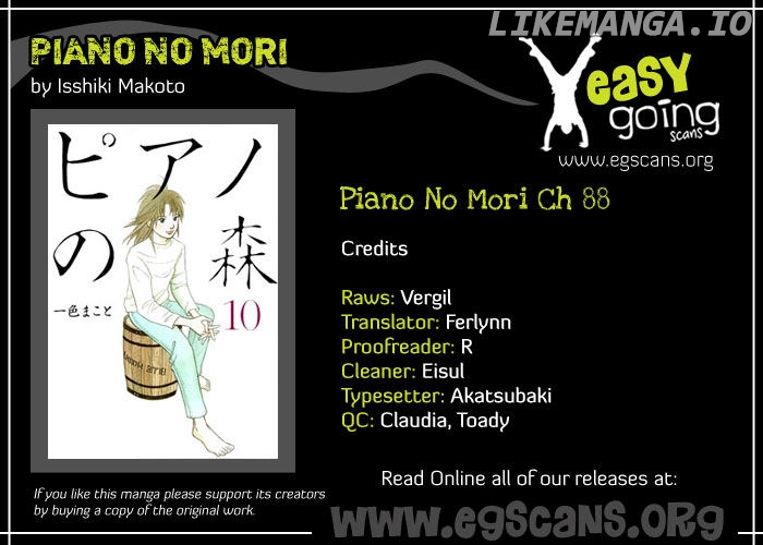 Piano no Mori Chapter 88 - page 1