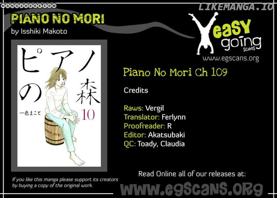 Piano no Mori Chapter 109 - page 16