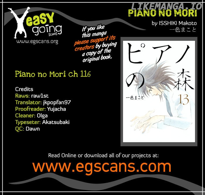 Piano no Mori Chapter 116 - page 1