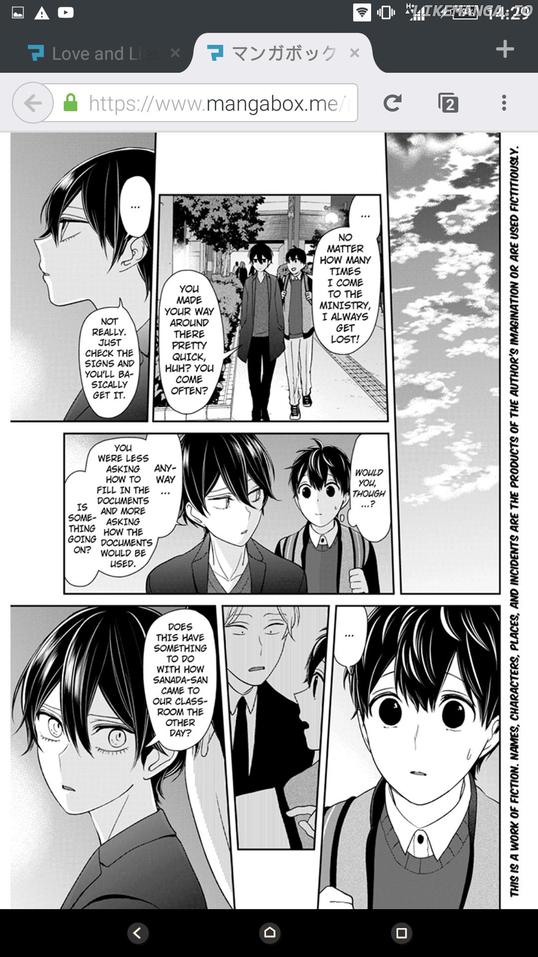 Koi to Uso chapter 134 - page 2