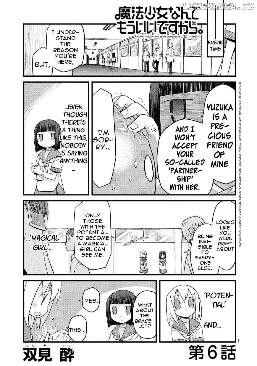Mahou Shoujo Nante Mou Ii Desu Kara. chapter 6 - page 1