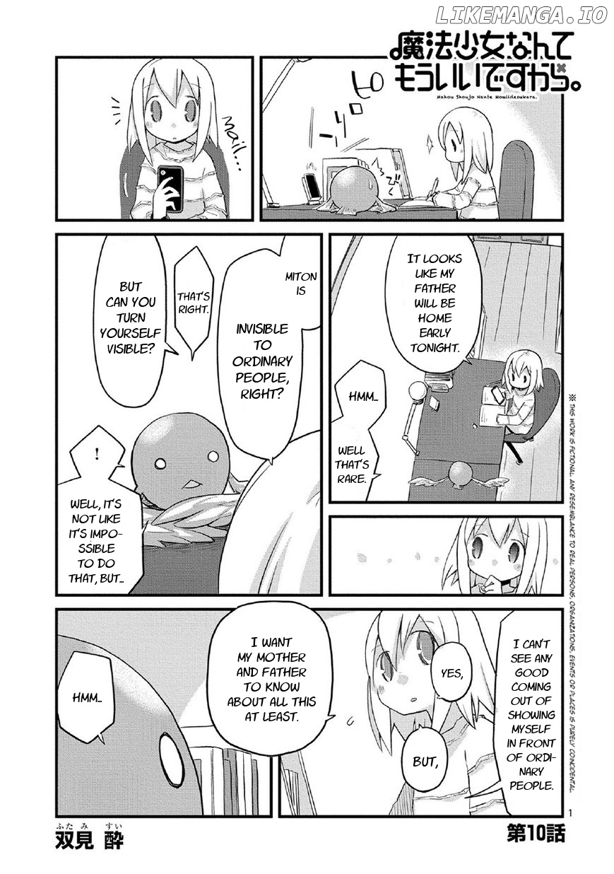 Mahou Shoujo Nante Mou Ii Desu Kara. chapter 10 - page 1