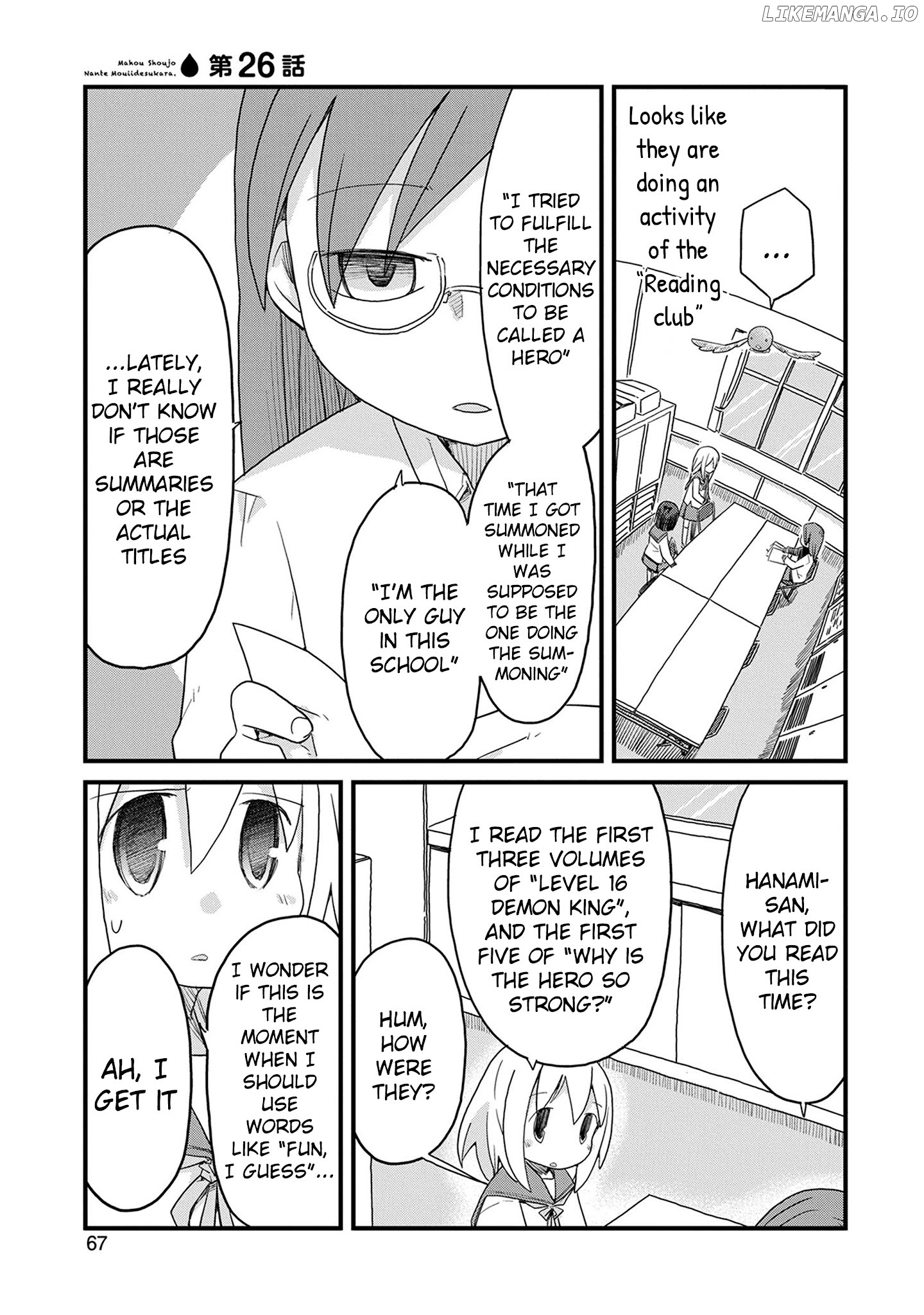 Mahou Shoujo Nante Mou Ii Desu Kara. chapter 26 - page 1