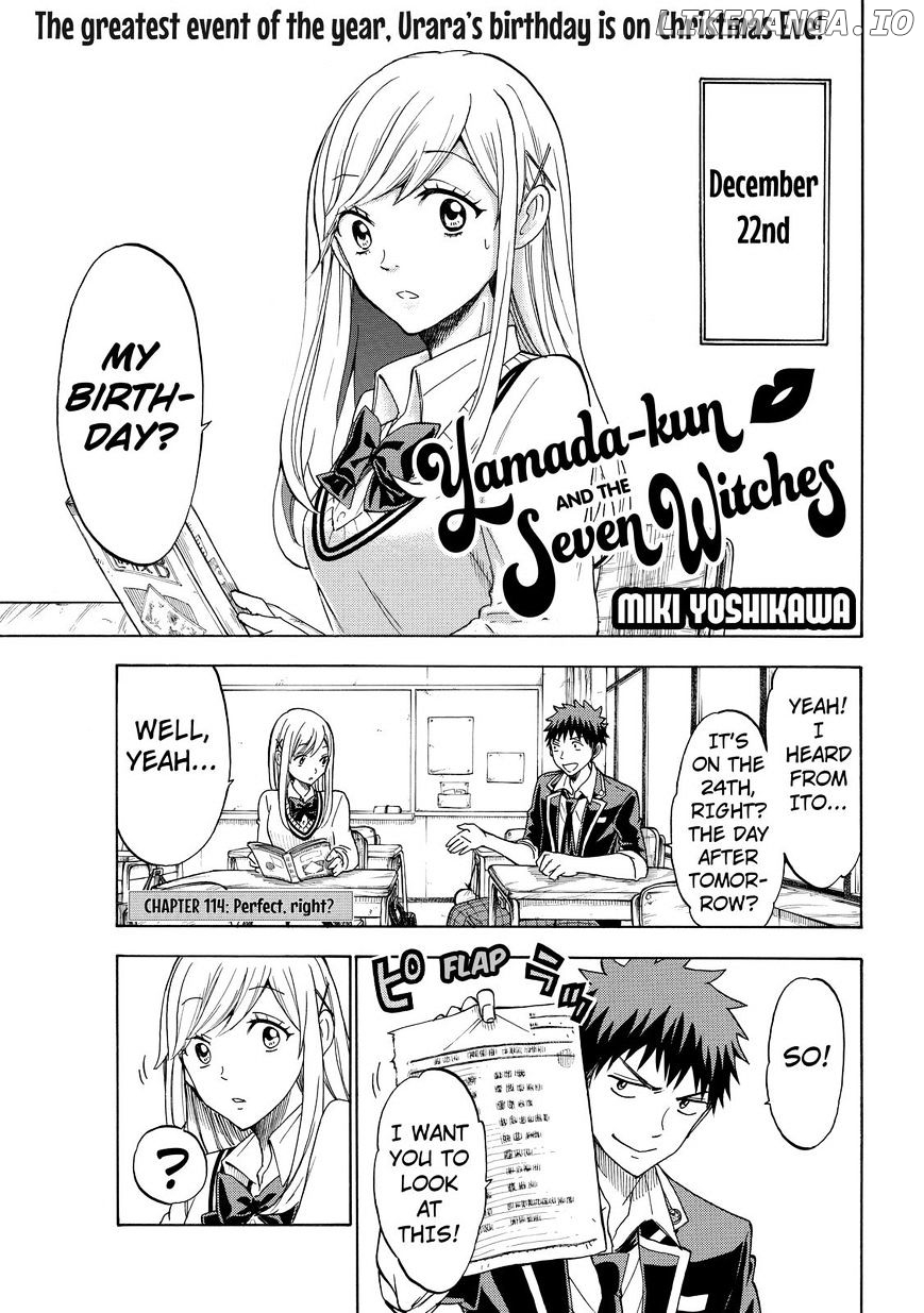 Yamada-kun to 7-nin no Majo Chapter 114 - page 1