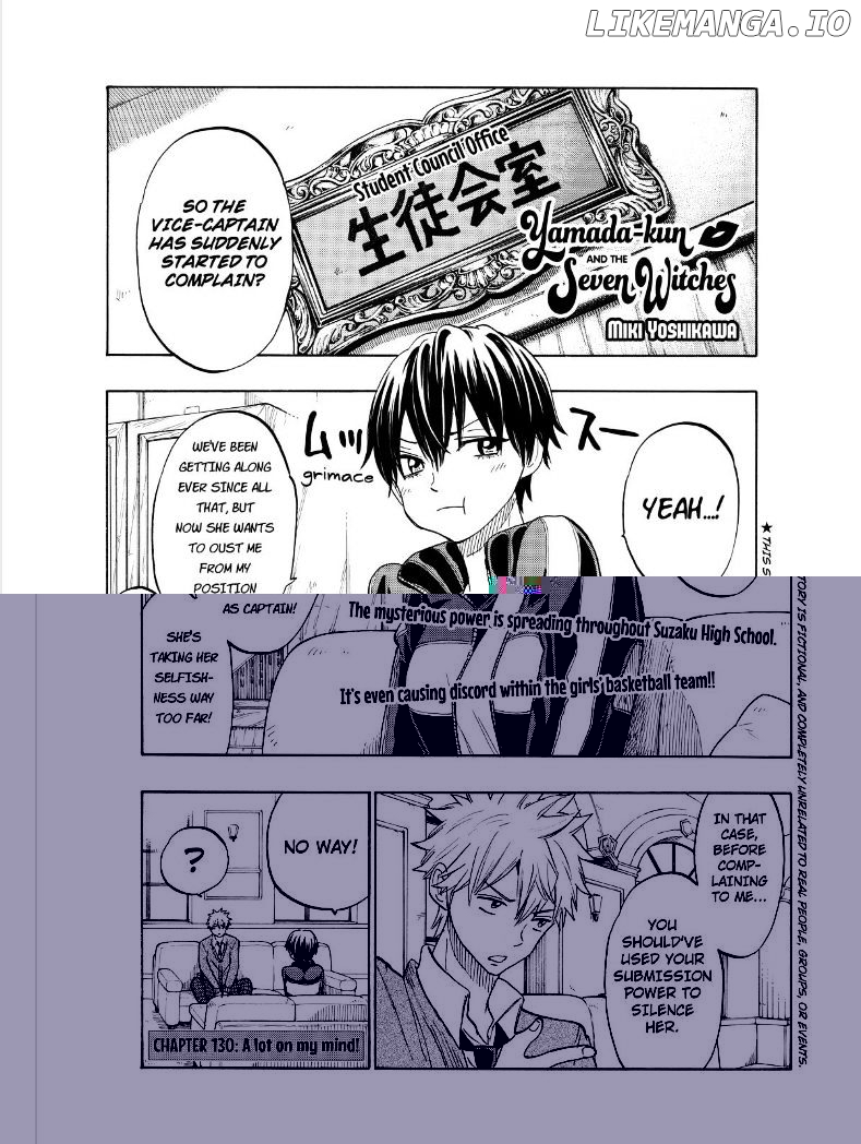 Yamada-kun to 7-nin no Majo Chapter 130 - page 1