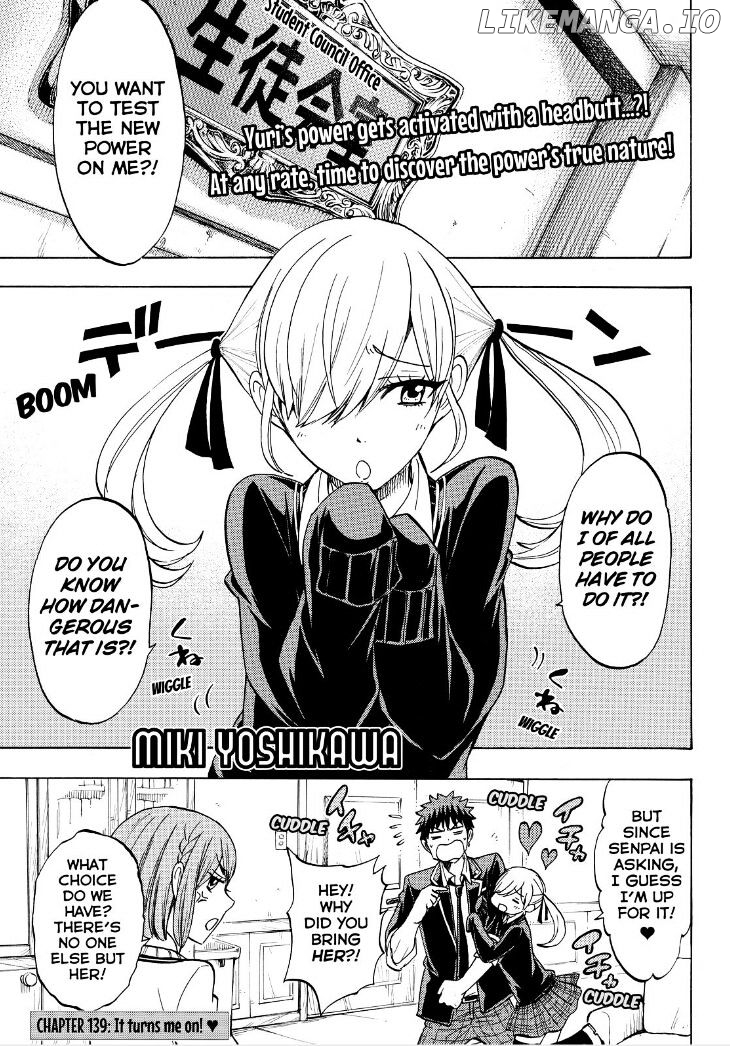 Yamada-kun to 7-nin no Majo Chapter 139 - page 1