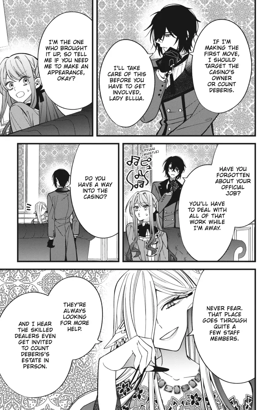 Akuyaku Reijou wa Kyou mo Karei ni Anyaku suru Tsuihougo mo oshi no Tame ni Akutou to Shite Shien Shimasu! Chapter 5 - page 35