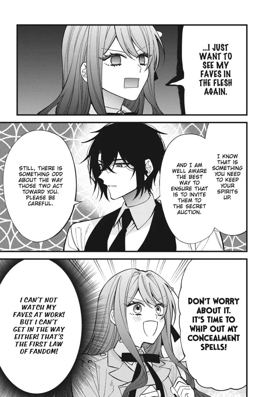 Akuyaku Reijou wa Kyou mo Karei ni Anyaku suru Tsuihougo mo oshi no Tame ni Akutou to Shite Shien Shimasu! Chapter 6 - page 39