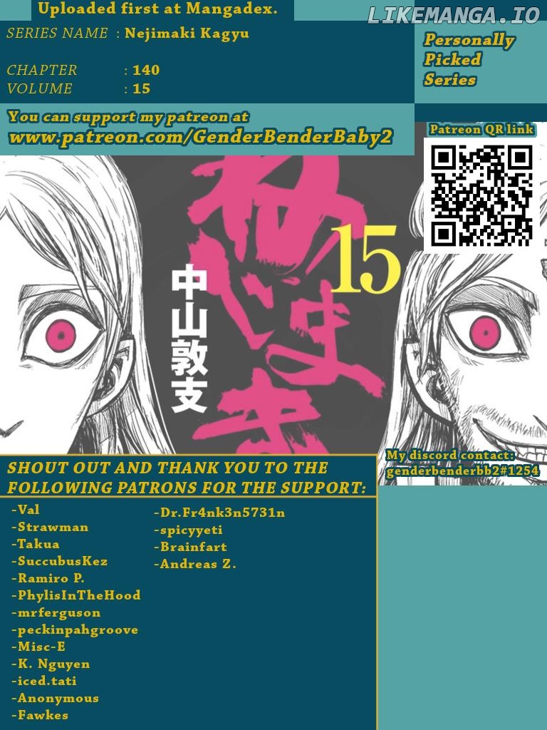 Nejimaki Kagyu chapter 140 - page 1