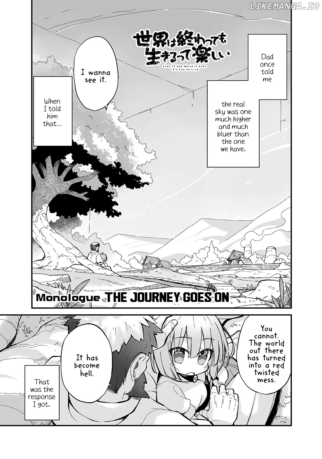 Even If the World is Over it's Fun to Live chapter 7.5 - page 1