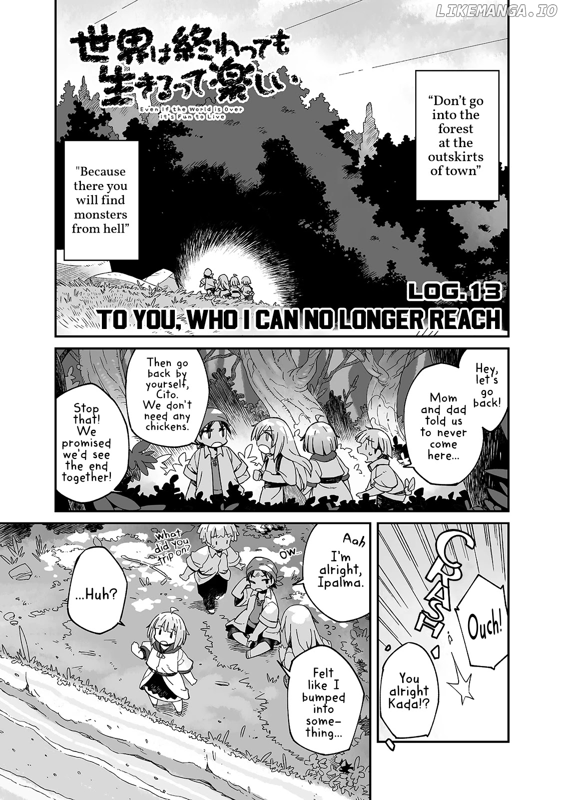 Even If the World is Over it's Fun to Live chapter 13 - page 1