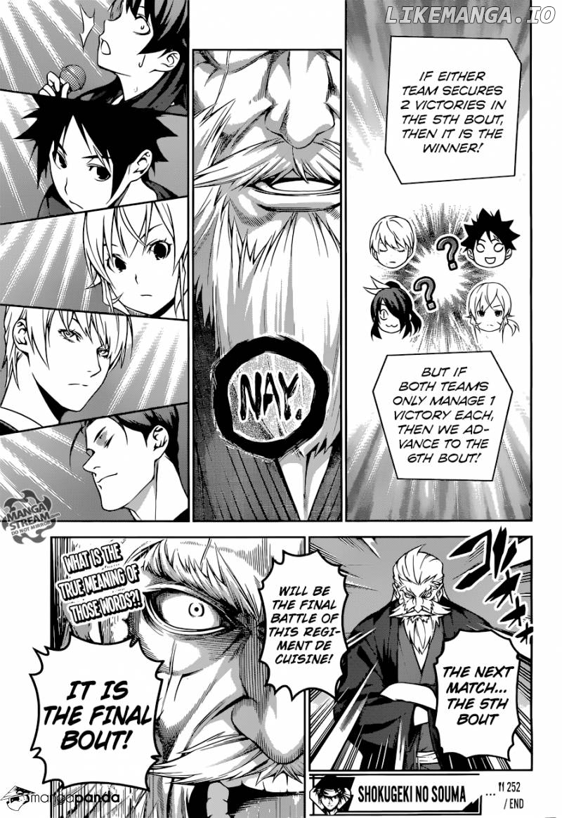 Shokugeki no Soma chapter 252 - page 18