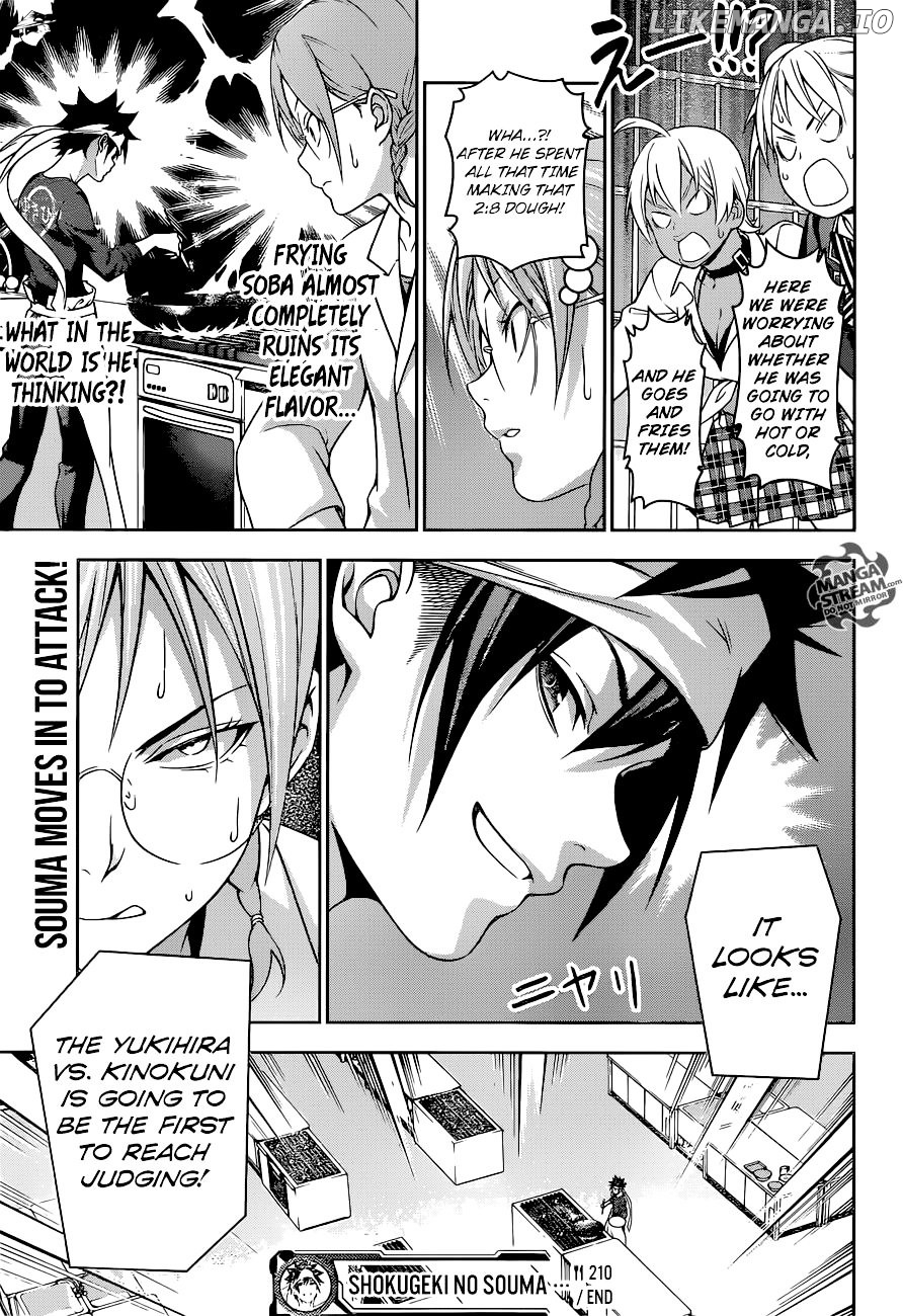 Shokugeki no Soma chapter 210 - page 20