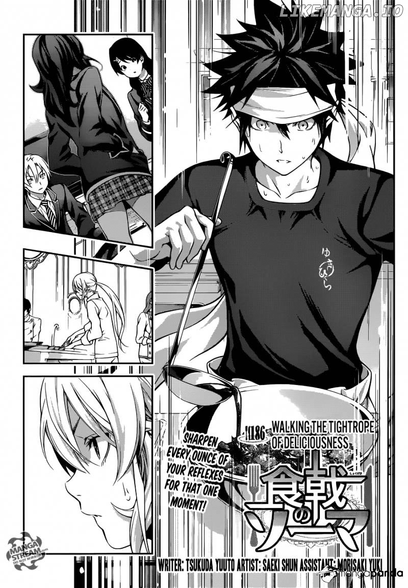 Shokugeki no Soma chapter 186 - page 3