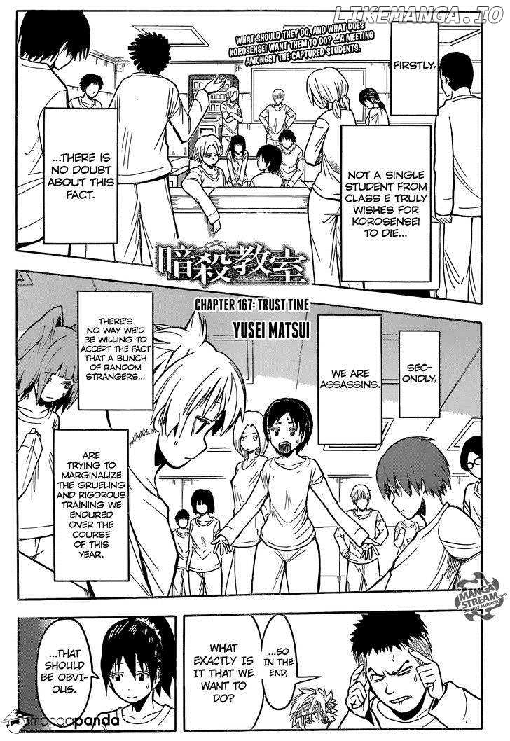 Ansatsu Kyoushitsu chapter 167 - page 1