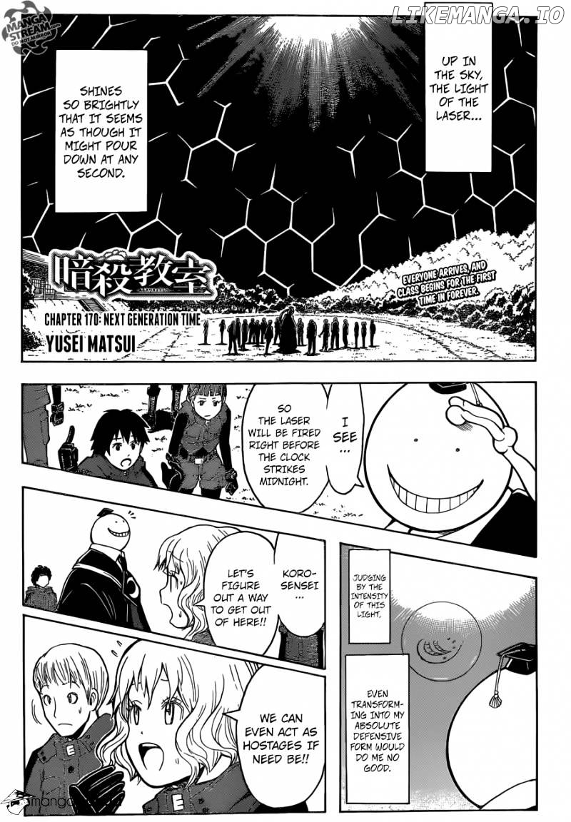 Ansatsu Kyoushitsu chapter 170 - page 1