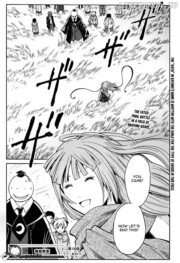 Ansatsu Kyoushitsu chapter 130 - page 20