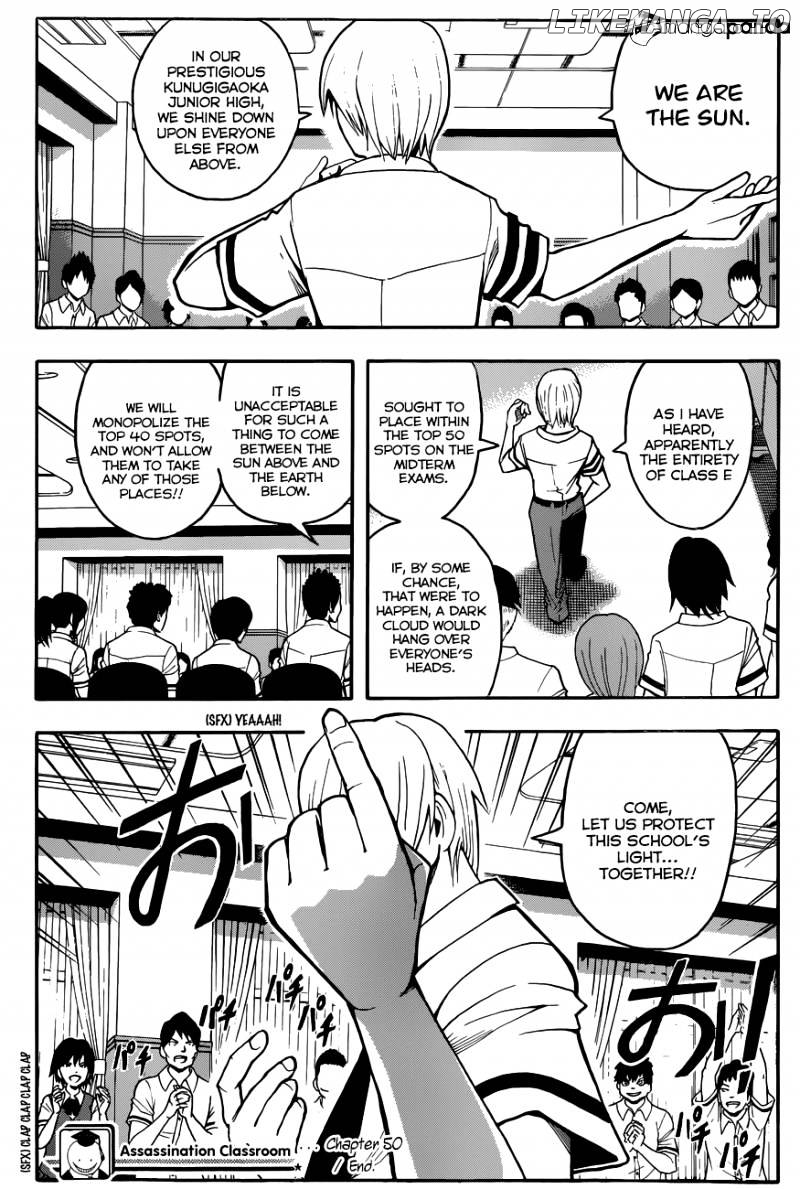 Ansatsu Kyoushitsu chapter 50 - page 20