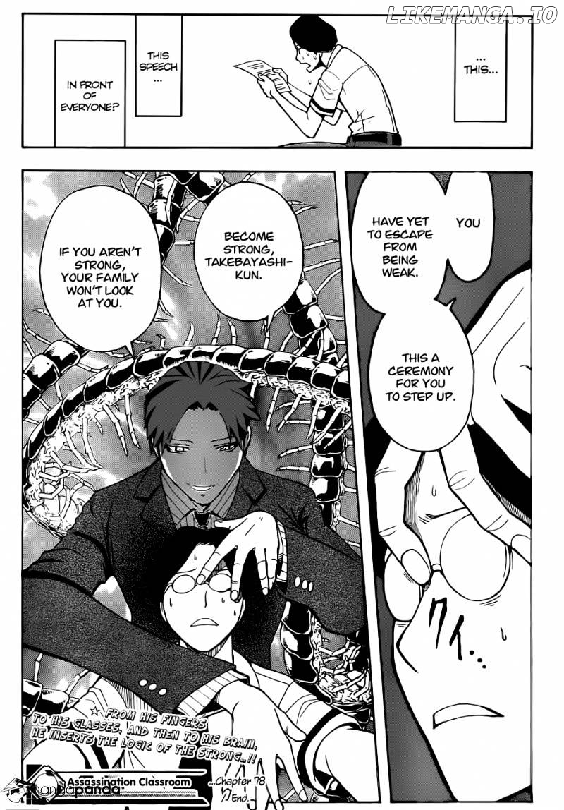 Ansatsu Kyoushitsu chapter 78 - page 20
