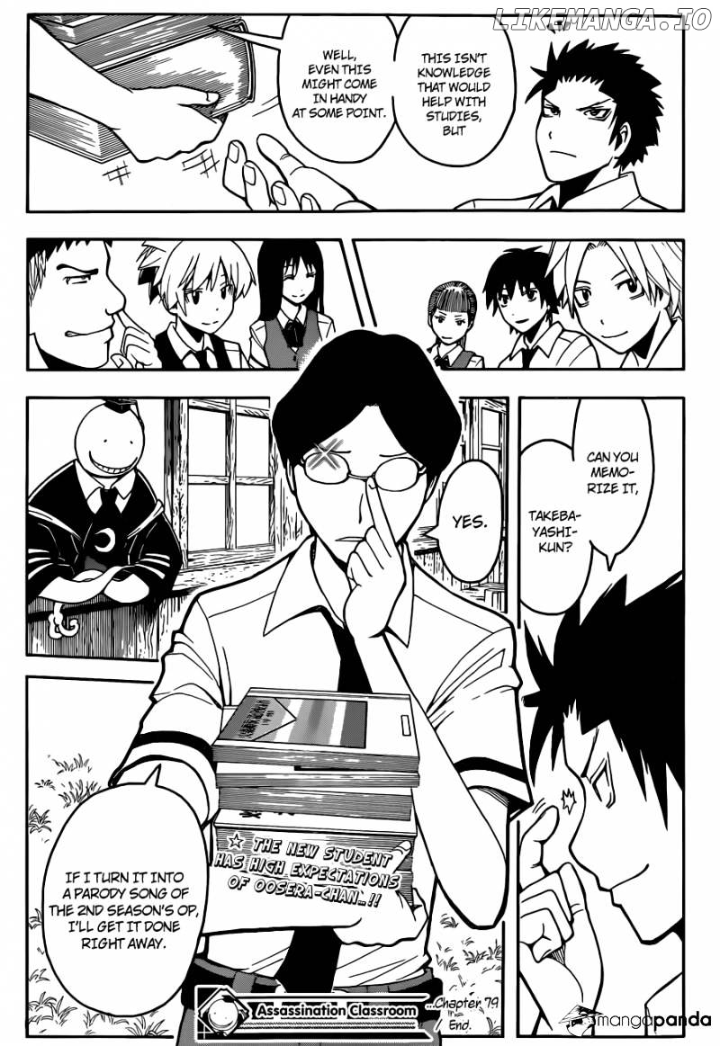 Ansatsu Kyoushitsu chapter 79 - page 20