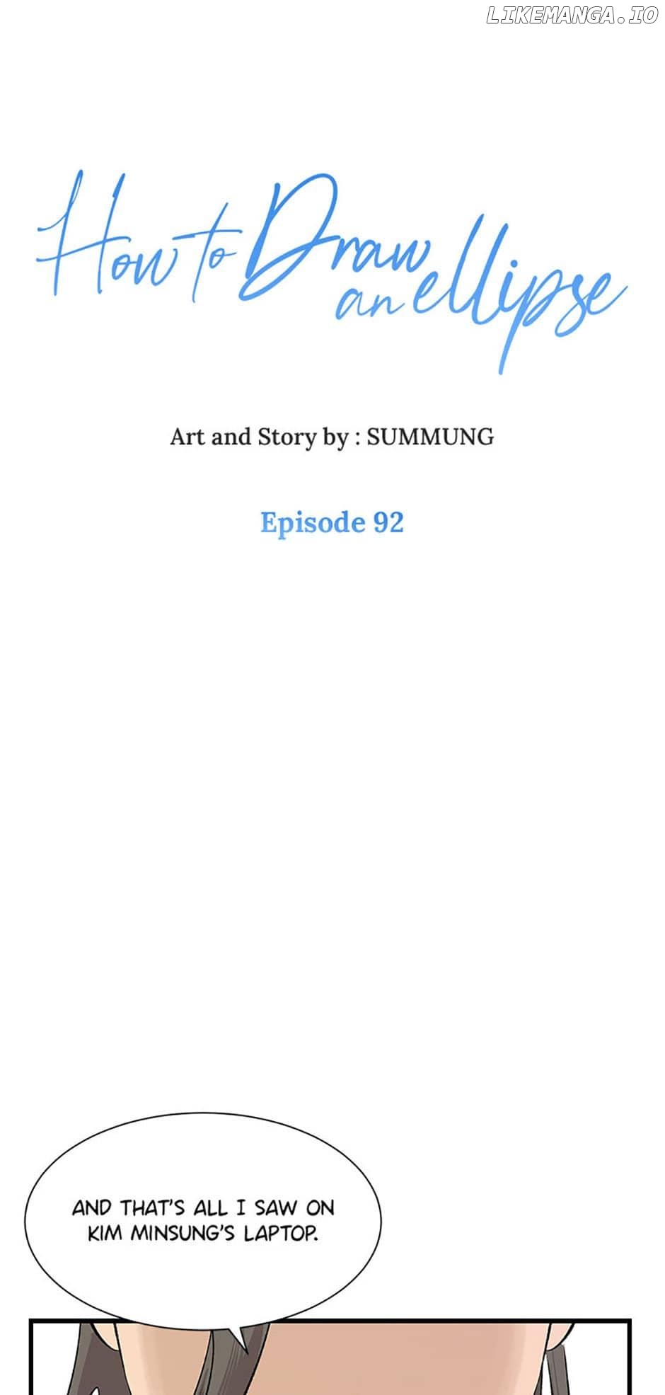 How to Draw an Ellipse Chapter 92 - page 1