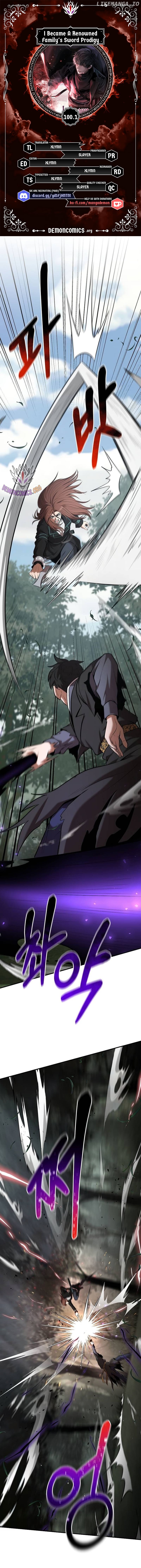 I Became a Renowned Family’s Sword Prodigy Chapter 100.1 - page 1