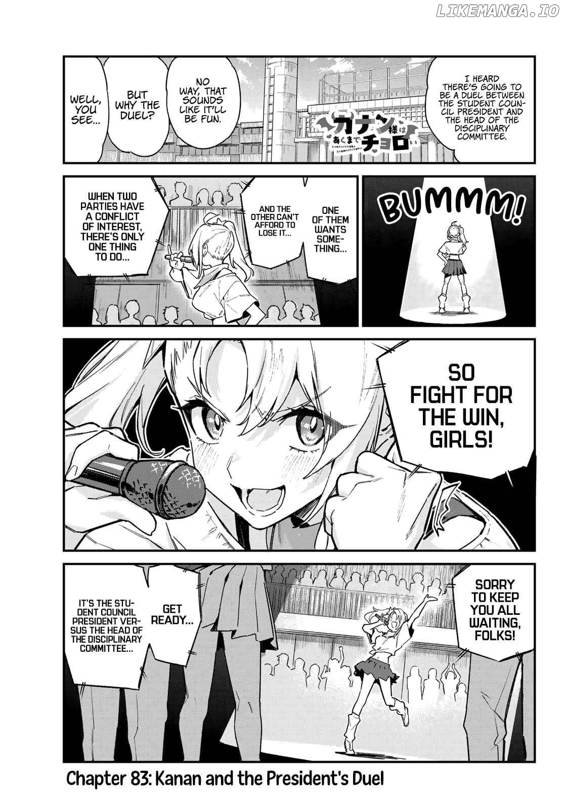 Kanan-Sama Is Easy As Hell! Chapter 83 - page 2