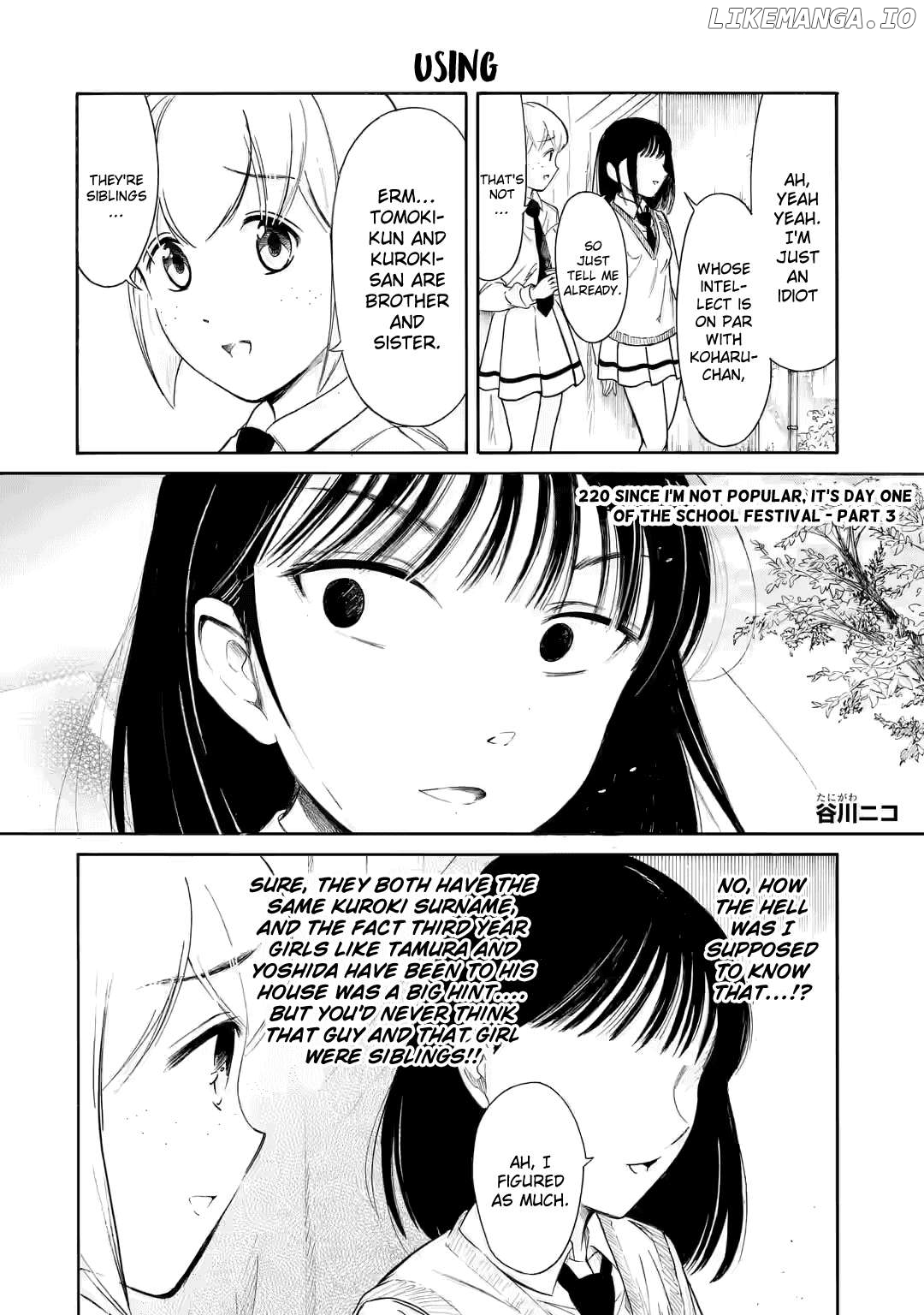 It's Not My Fault That I'm Not Popular! Chapter 220.3 - page 1
