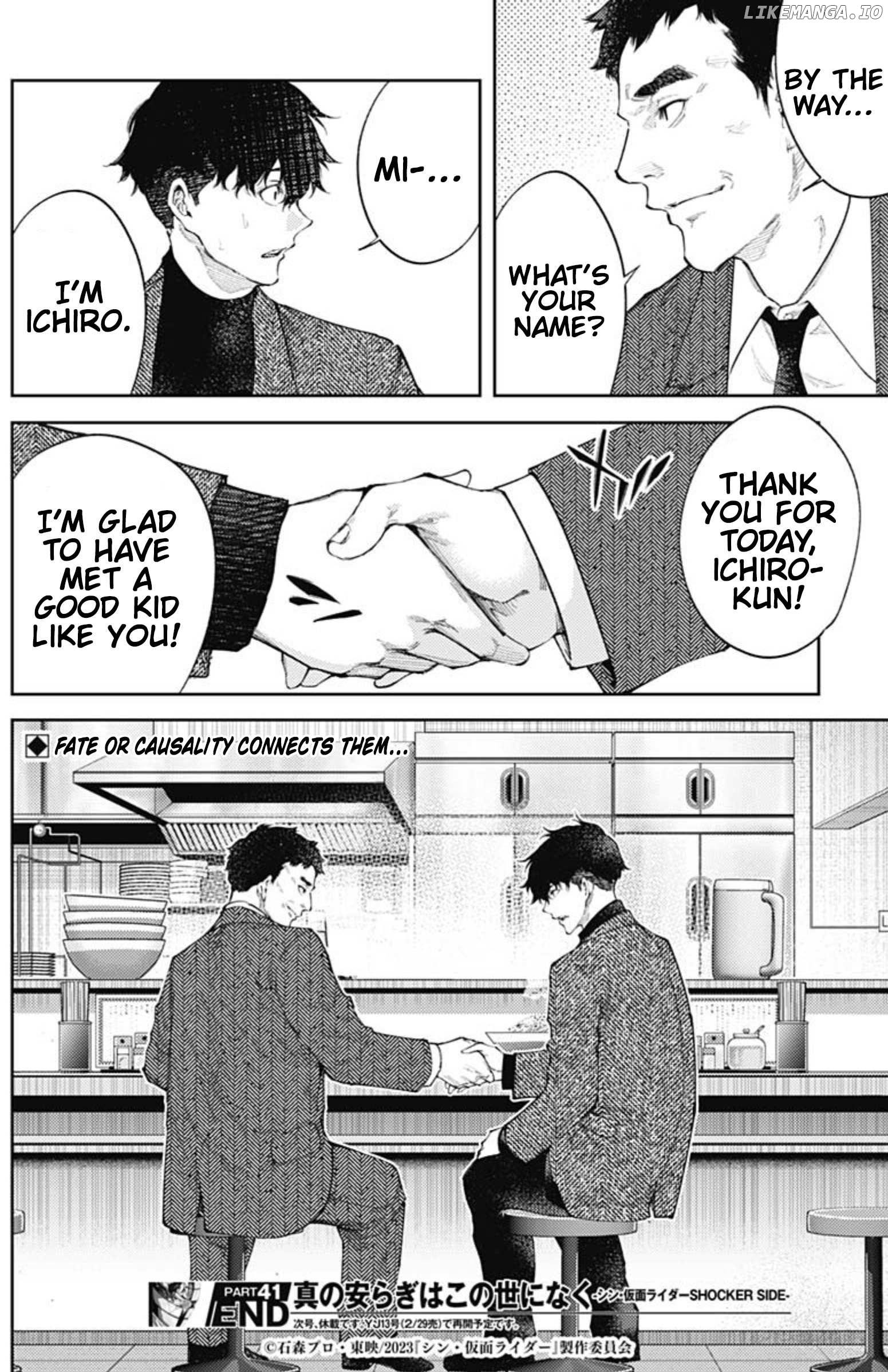 There is no true peace in this world -Shin Kamen Rider SHOCKER SIDE- Chapter 41 - page 18