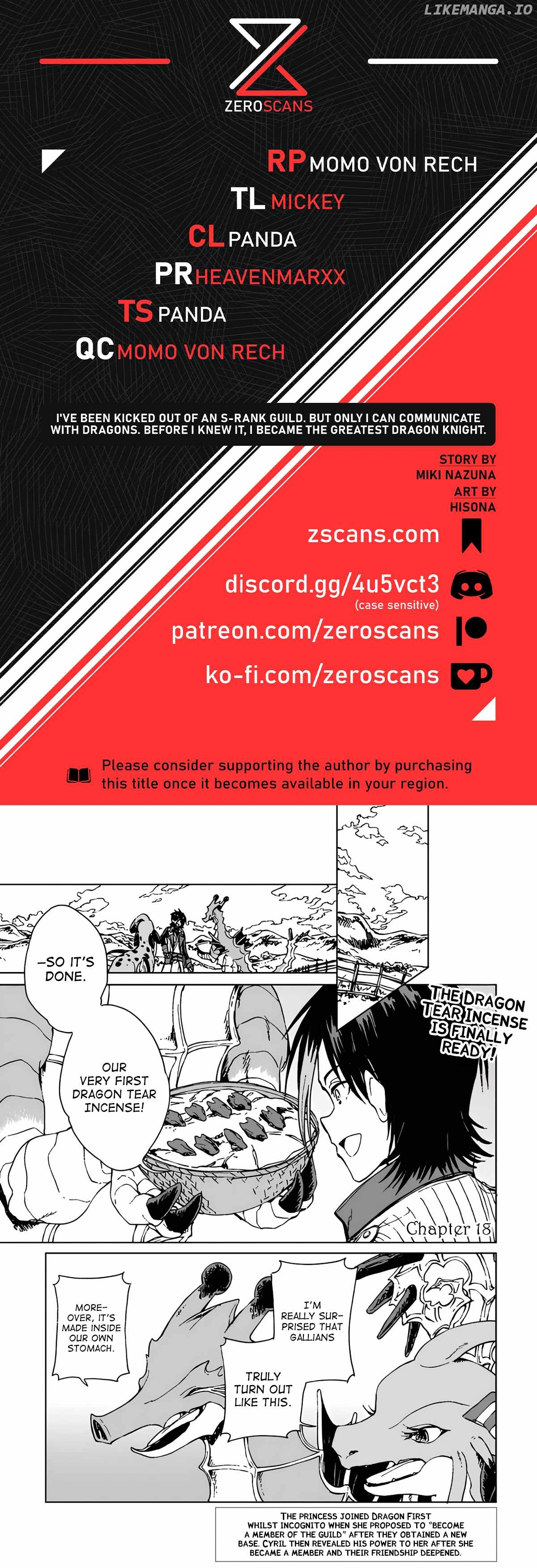 I've Been Kicked Out of an S-Rank Guild. But Only I Can Communicate With Dragons. Before I Knew It, I Became the Greatest Dragon Knight Chapter 18 - page 1