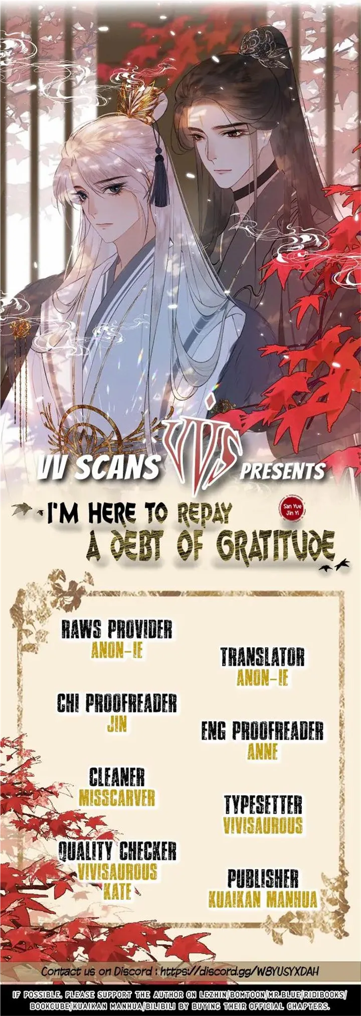 I'm Here to Repay a Debt of Gratitude Chapter 9 - page 1