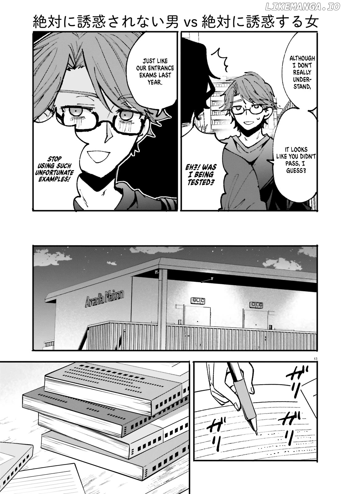 Zettai Ni Yuuwaku Sarenai Otoko Vs Zettai Ni Yuuwaku Suru Onna Chapter 5 - page 13