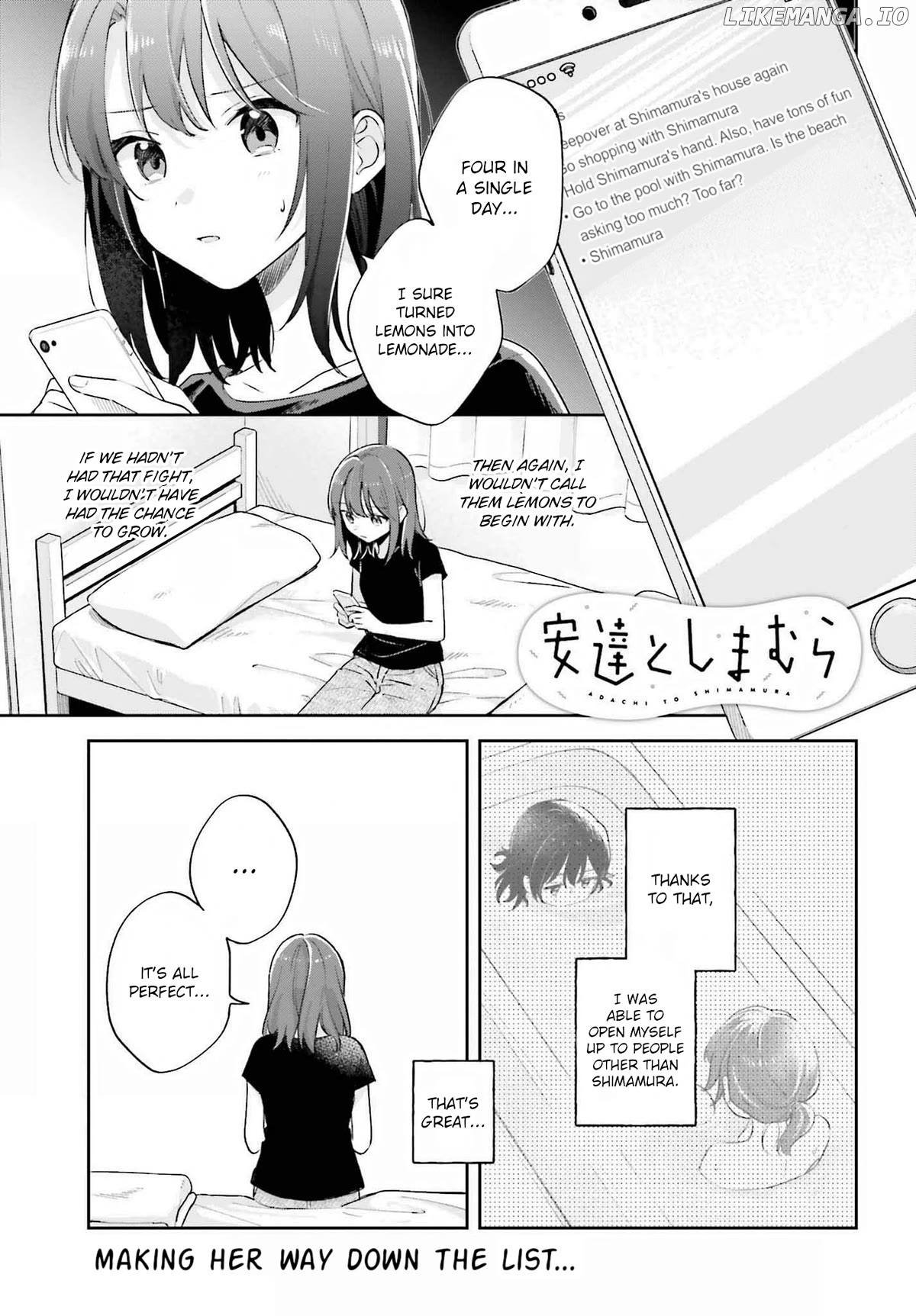 Adachi To Shimamura (Moke Yuzuhara) Chapter 33.1 - page 1