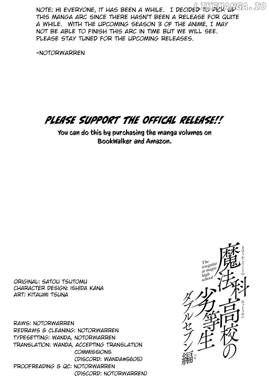 Mahouka Koukou No Rettousei – Double Seven Hen Chapter 16 - page 21