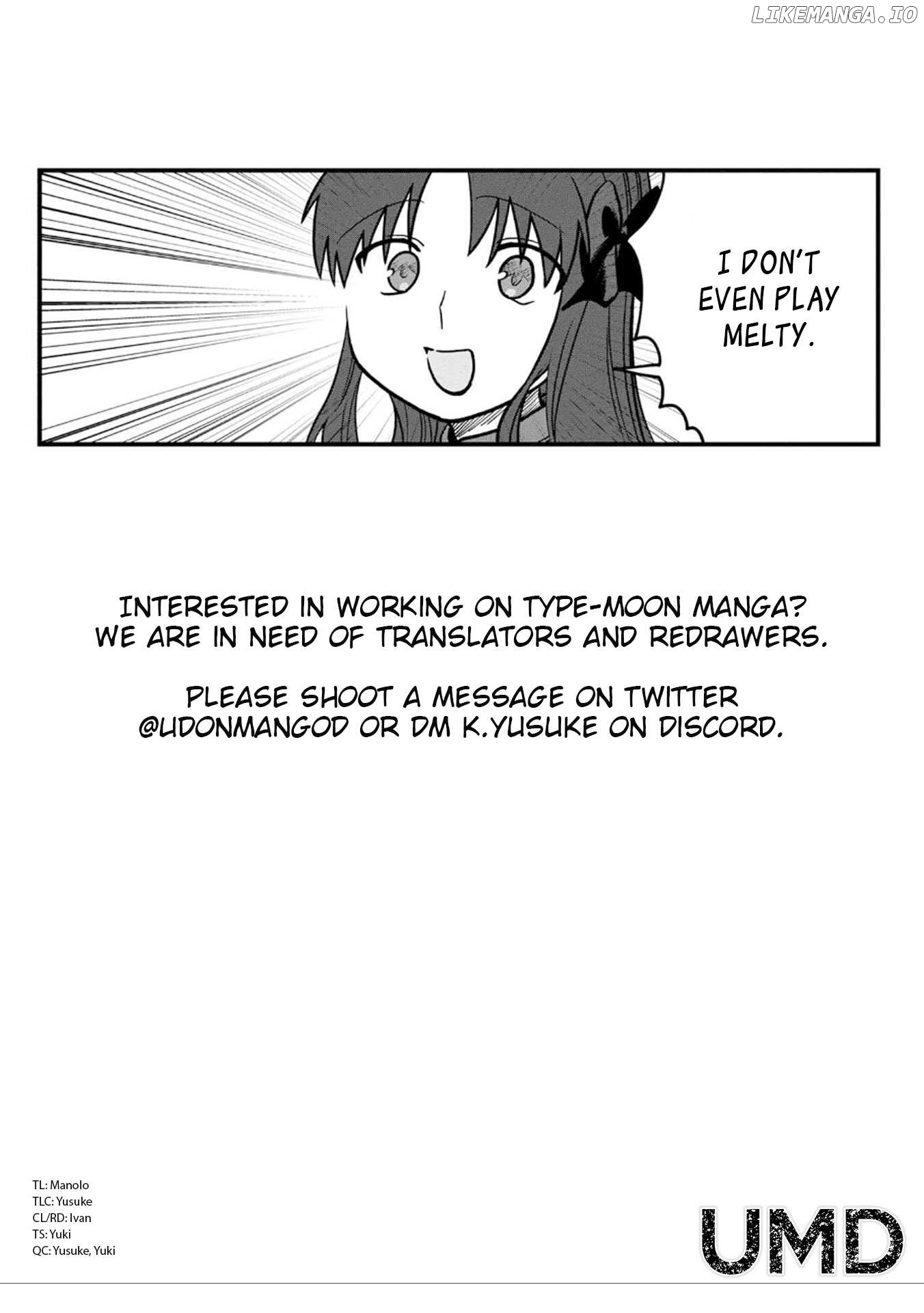 Melty Blood Type Lumina Piece In Paradise Chapter 11.1 - page 13