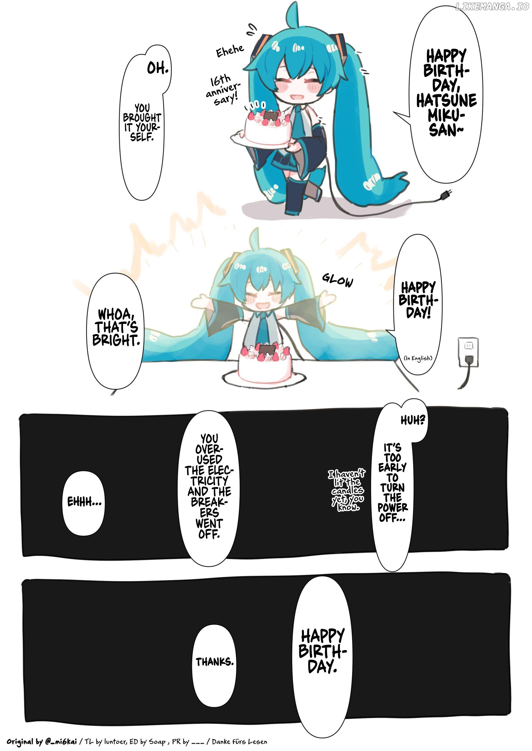 The Daily Life Of Master & Hatsune Miku Chapter 37 - page 1