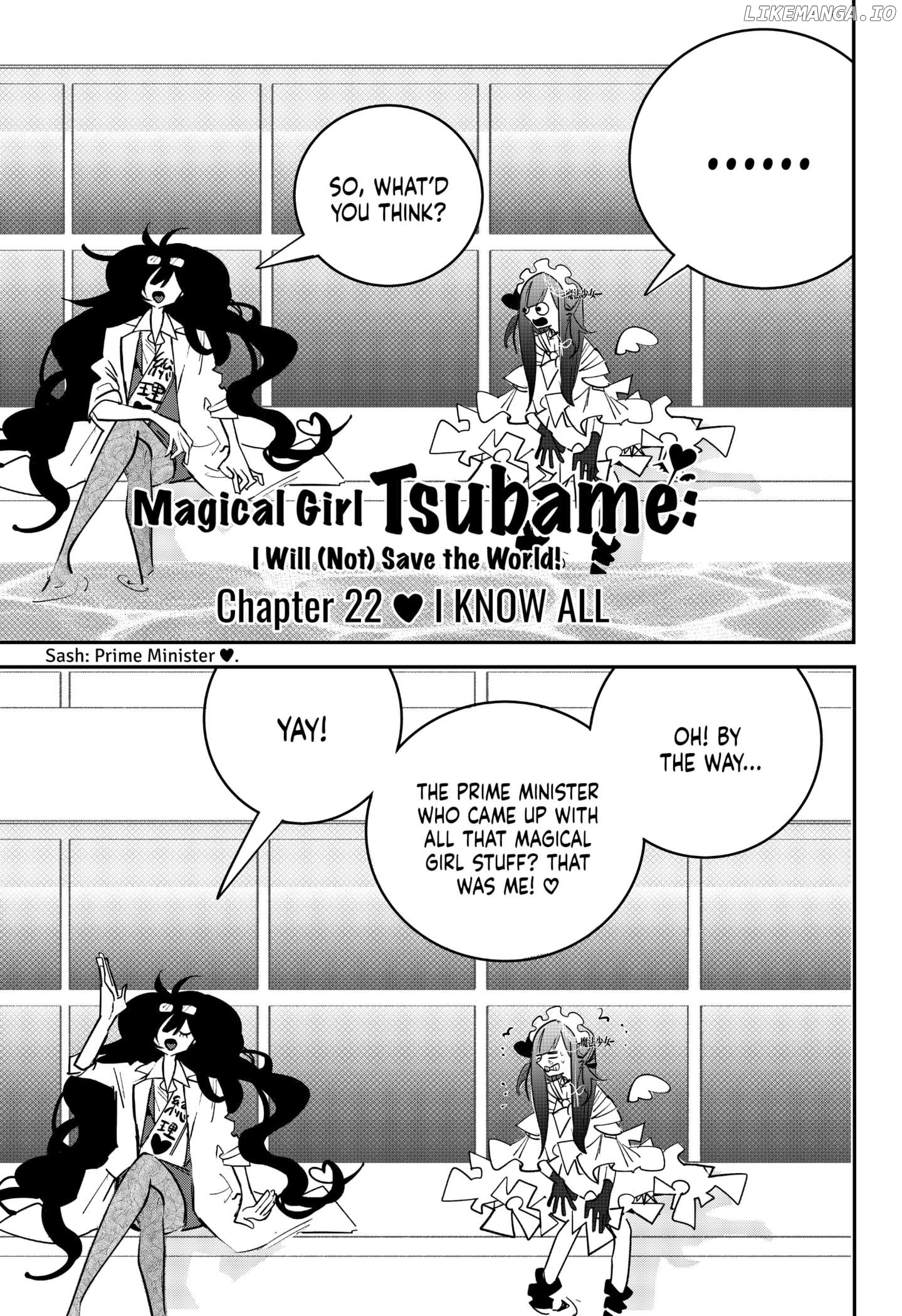 Magical Girl Tsubame: I Will (Not) Save the World! Chapter 22 - page 1