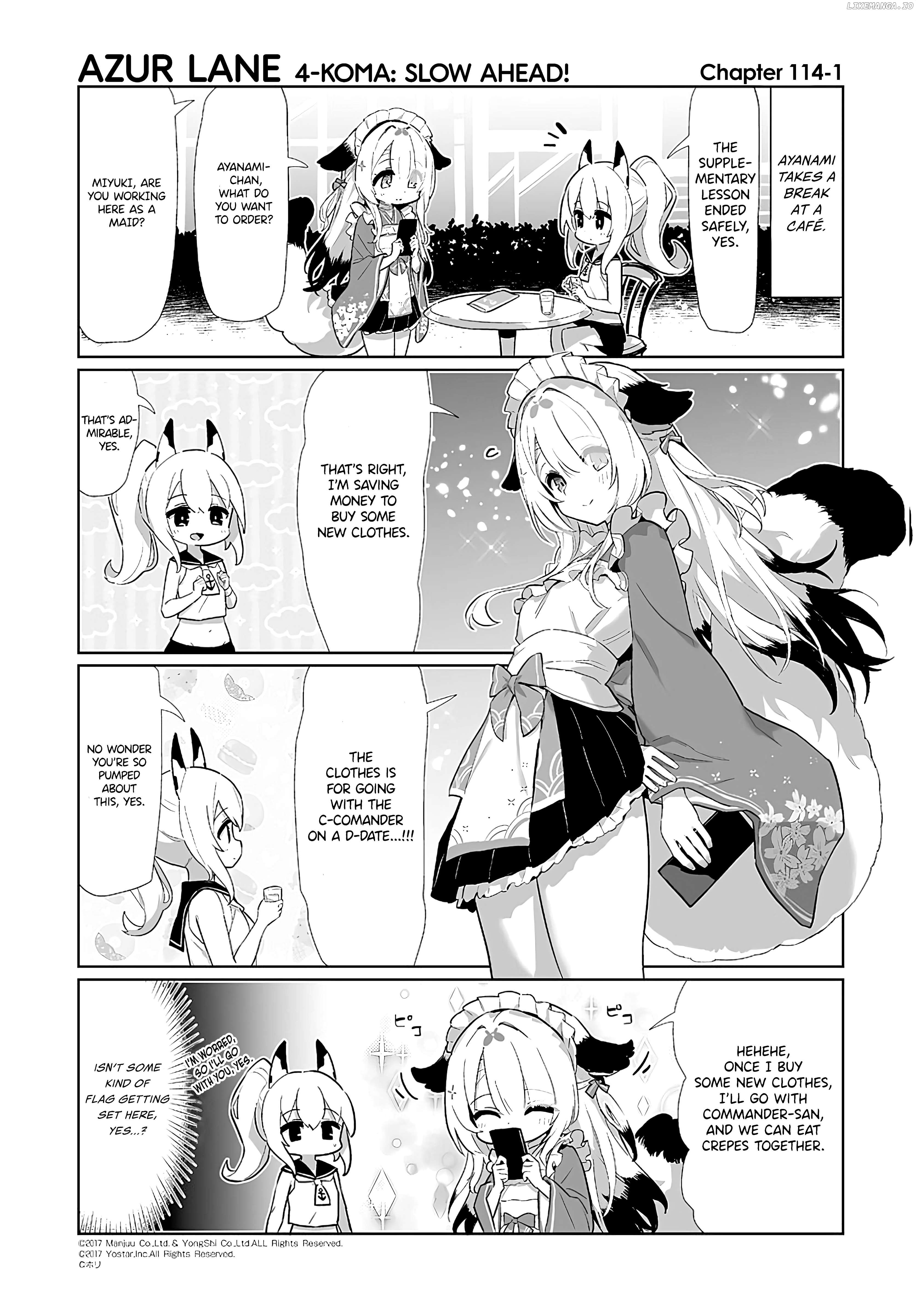Azur Lane 4-Koma: Slow Ahead Chapter 114 - page 1