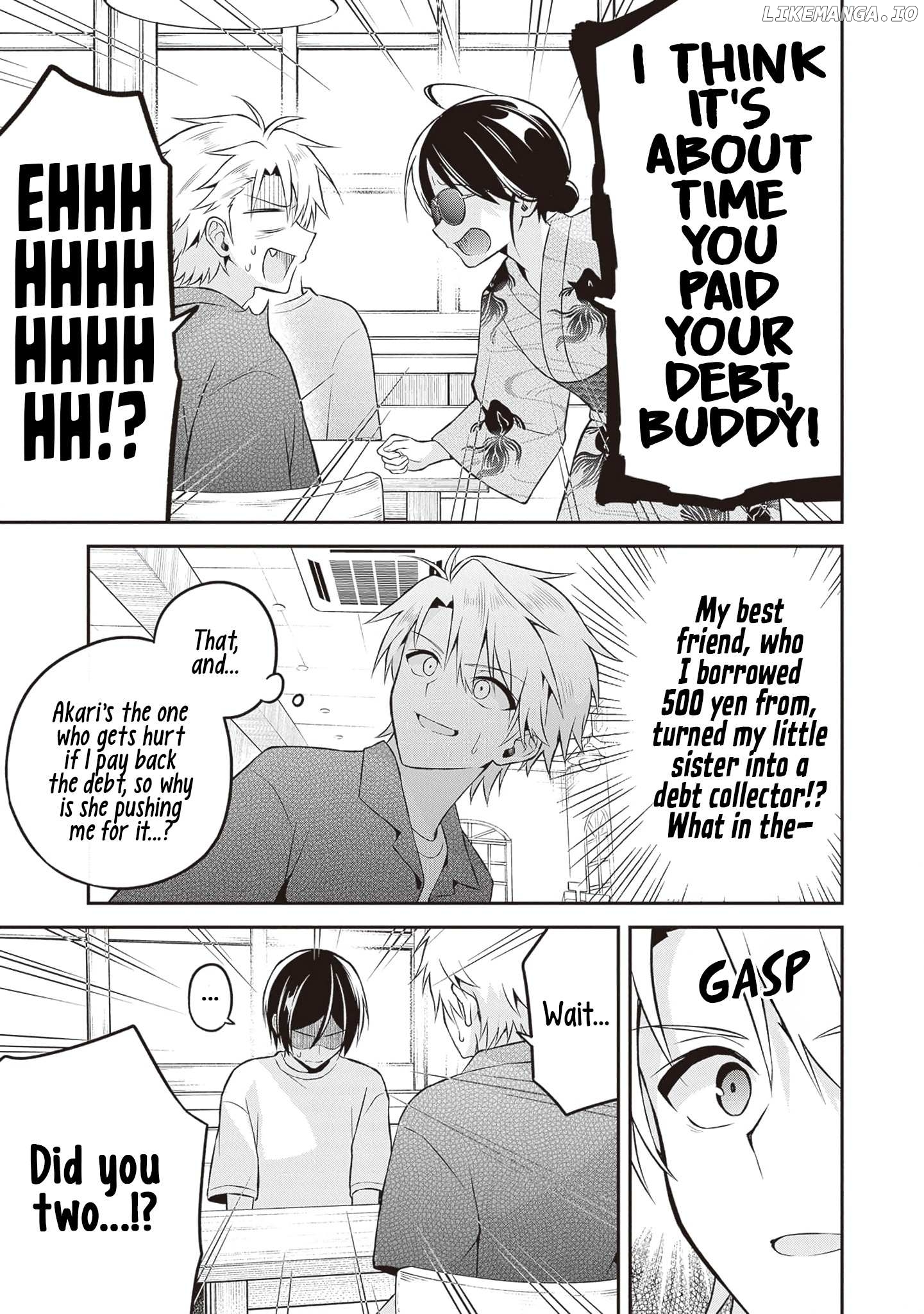 Yuujin ni 500 Yen Kashitara Shakkin no Kata ni Imouto wo Yokoshitekita no Dakeredo, Ore wa Ittai Dou Sureba Iin Darou Chapter 15 - page 17