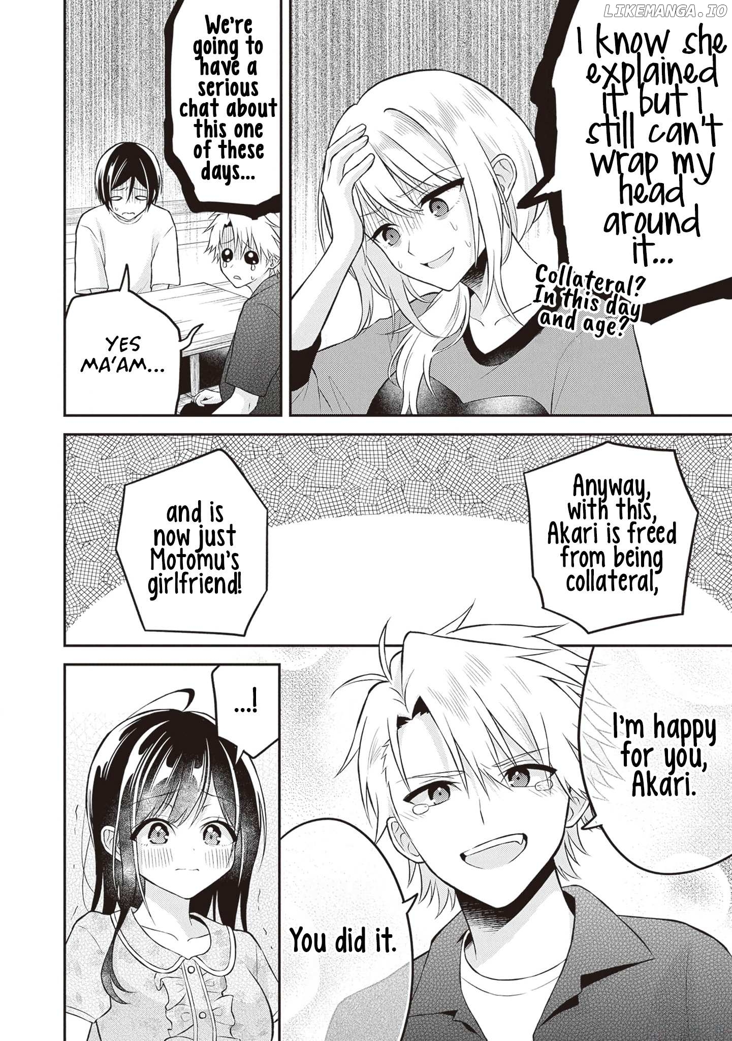 Yuujin ni 500 Yen Kashitara Shakkin no Kata ni Imouto wo Yokoshitekita no Dakeredo, Ore wa Ittai Dou Sureba Iin Darou Chapter 15 - page 22