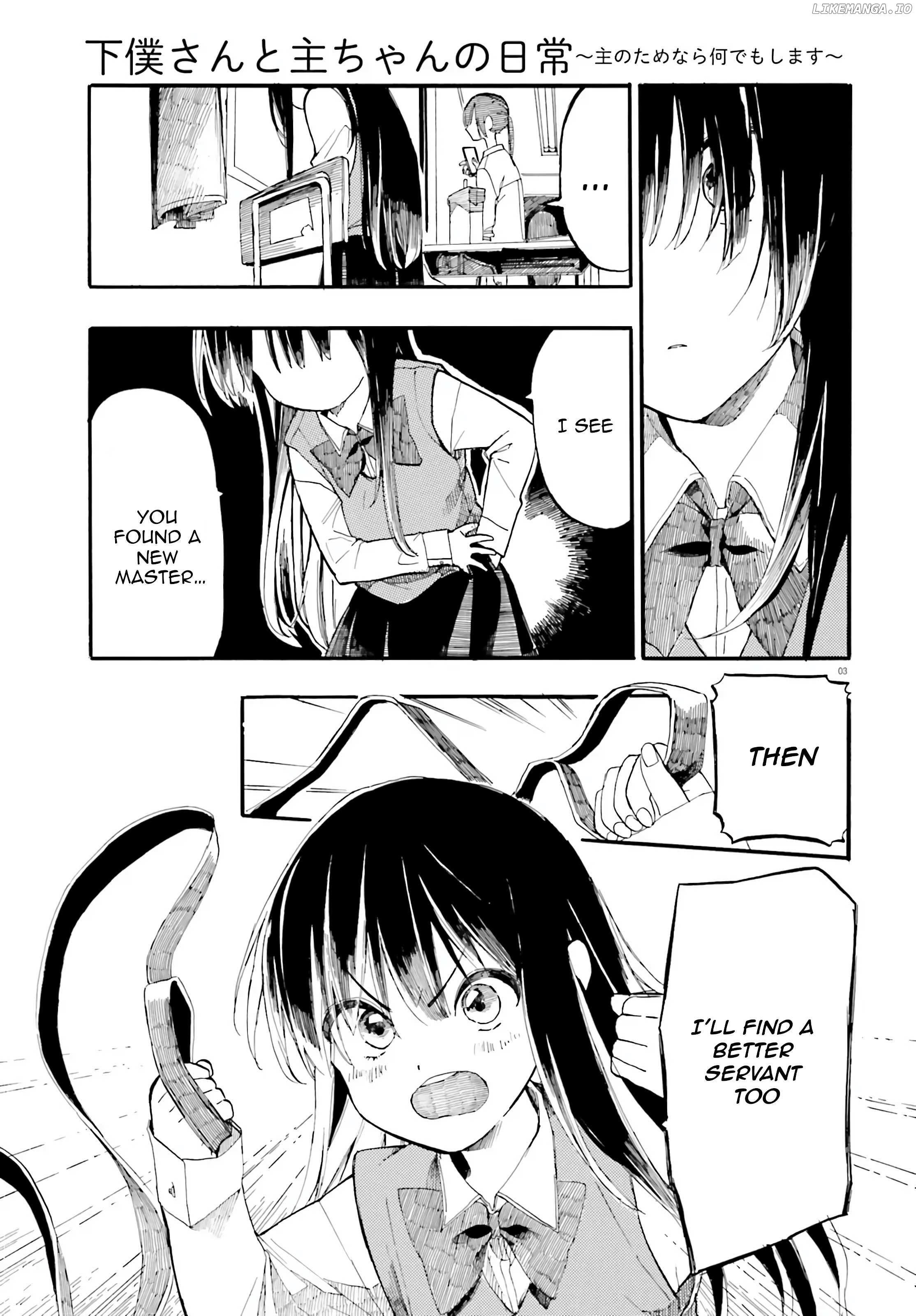 Geboku-San To Aruji-Chan No Nichijou ~Aruji No Tame Nara Nandemo Shimasu~ Chapter 5 - page 3