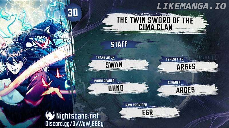 The Twin Swords Of The Sima Clan Chapter 30 - page 1