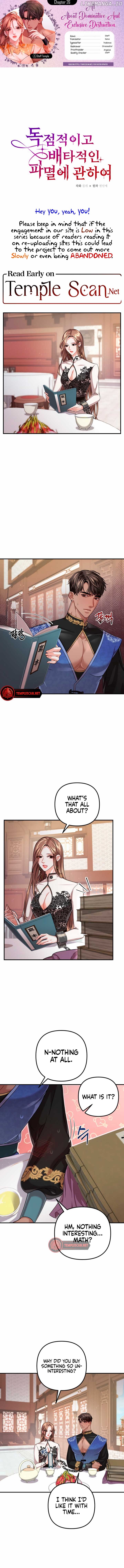 About Exclusive And Proprietary Destruction Chapter 26 - page 1