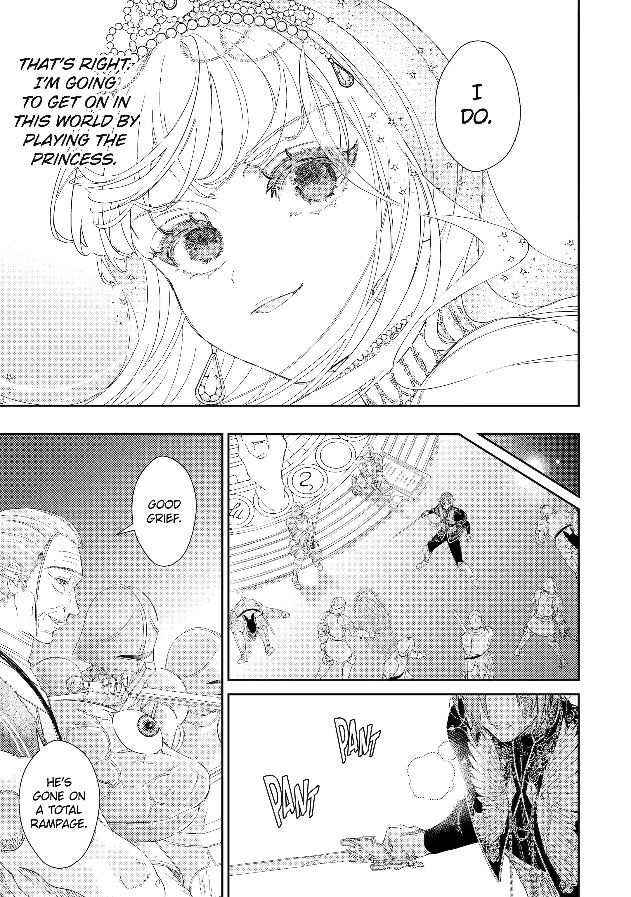 The Newbie Princess Doesn't Want a Game Over! Survive Through the Power of Simping Chapter 6.3 - page 5