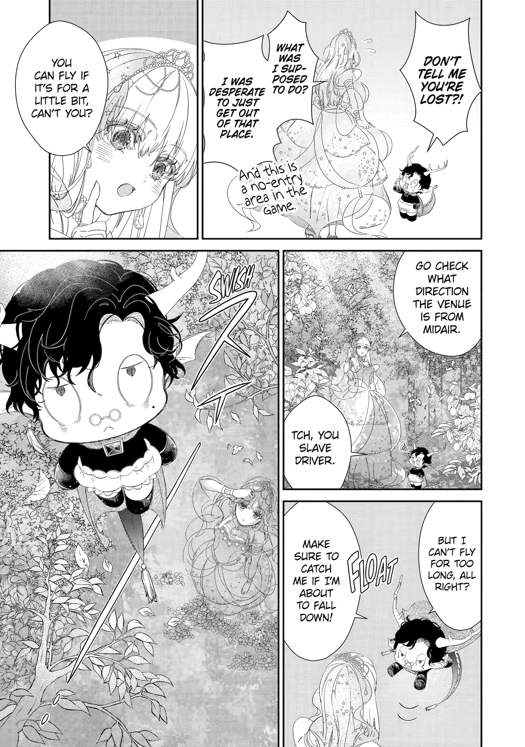 The Newbie Princess Doesn't Want a Game Over! Survive Through the Power of Simping Chapter 4.3 - page 5