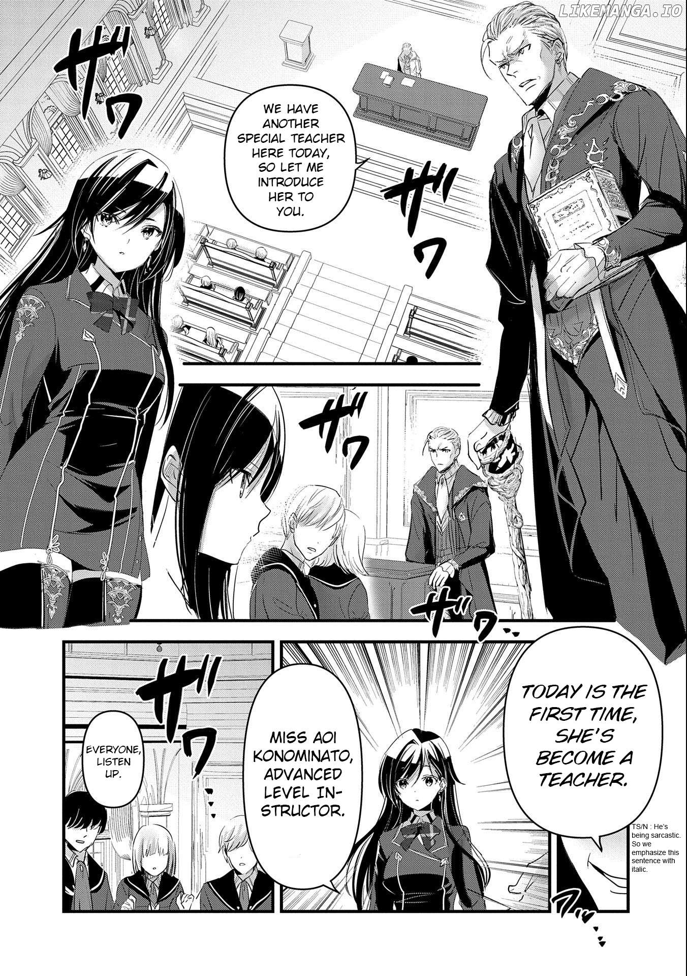 Isekai Teni shite Kyoushi ni natta ga, Majo to Osorerareteiru Ken - Aoi-sensei no Gakuen Funtou Nisshi Chapter 3 - page 22