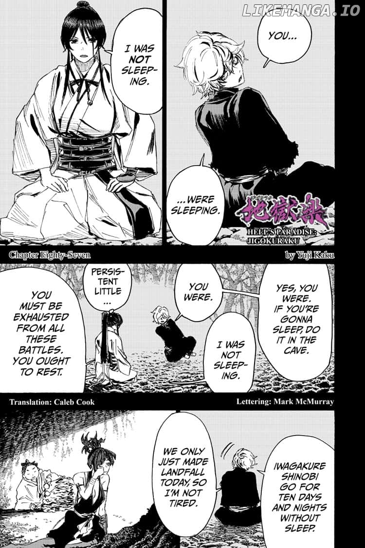 Jigokuraku (Kaku Yuuji) chapter 87 - page 1