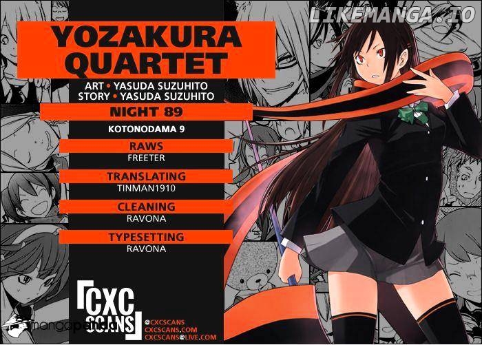 Yozakura Quartet chapter 89 - page 1